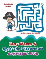 Activibooks For Kids | Easy Mazes & Spot The Difference Activities Book -...