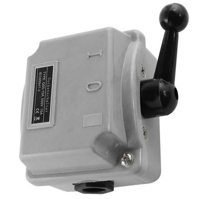 Drehstrom-Nockenschalter mit Hebel, 3x EIN/AUS 15A/500V IP54 Motor-Hauptschalter