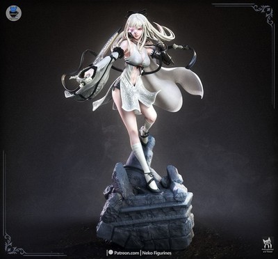 Zero | Drakengard 3 | 3D Printed Sculpture | Unpainted 1:6