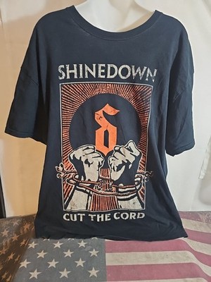 ShineDown Cut The Cord Tour T Shirt 2015/16 Tee Mans Size XL Band Tee