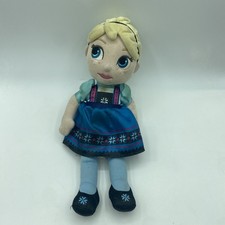 Elsa Frozen Disney Princess 13" Stuffed Plush Doll Stained