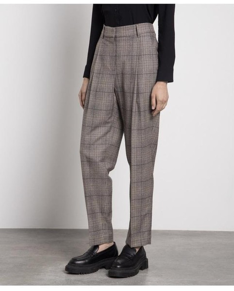 Women Brunello Cucinelli Trousers Grey Wool 36 / S