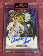 ‼️2026 Leaf Metal Christopher Lloyd Presidents Day AUTO #1/1 One Of One Sealed