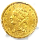 1836 Classic Gold Quarter Eagle $2.50 Coin - Certified PCGS XF Details - Rare!