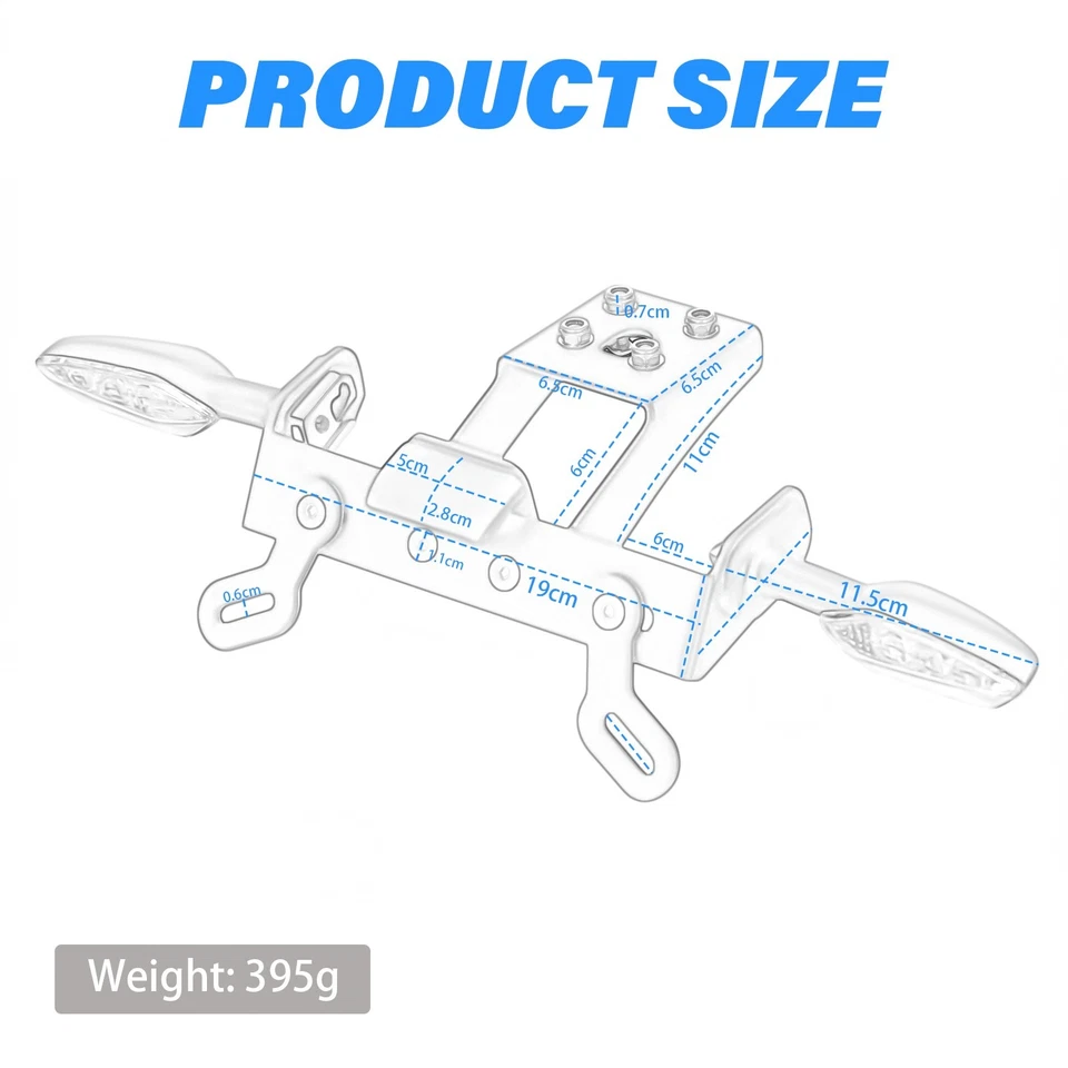 Eliminador de guardabarros LED para Kawasaki Ninja ZX-6R 2009-2018 señal de giro cola ordenada Foto 3 de 4