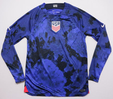2022/23 US Mens Soccer Away Jersey M Nike Dri-Fit Vapor USMNT Shield Patch