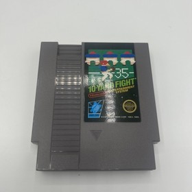 10-Yard Fight Nintendo NES 5-screw Black Box Hangtab Sleeve Foam Tested Case