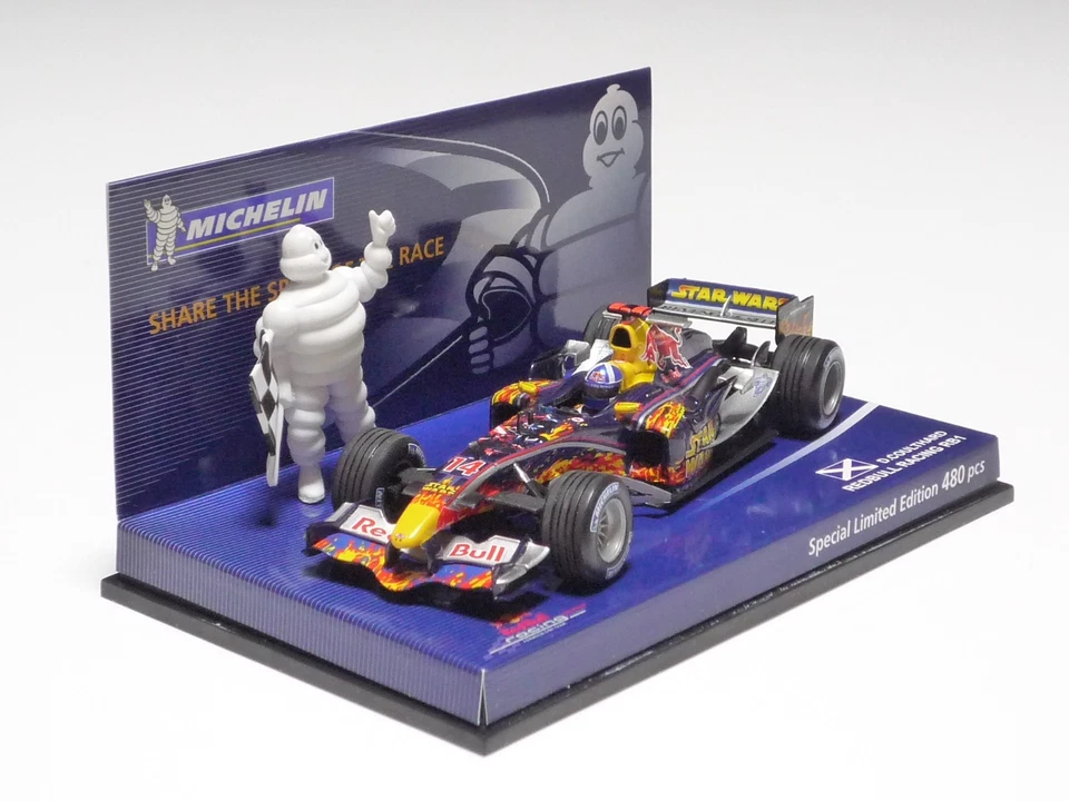 MINICHAMPS 1:43 RED BULL RB1 D. COULTHARD MICHELIN "MONACO GP 2005 STAR WARS" - Image 2 of 4