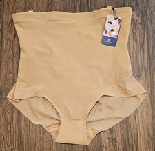 Honeylove Super Power Brief Beige Size 1X Shaping High Waisted Compression NWT