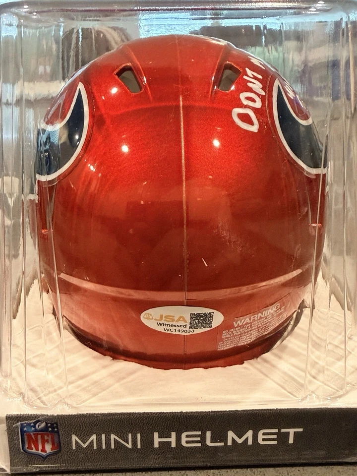 Andre Johnson Houston Texans Signed Mini Helmet JSA Certified - Image 3 of 4