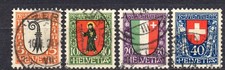 Schweiz 185-188 Pro Juventute 1923, gestempelt