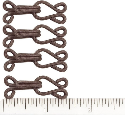 #ad #ad 4 x Brown Large Covered Hooks amp; Eye Sewing Closure for Fur Coat Jacket Cape S... $23.99