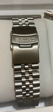 SEIKO 20mm jubilee style watch Bracelet Stainless steel with curved connectors