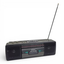 Sony CFS-220 Soundrider FM AM Stereo Cassette Boombox Auto Reverse Vintage Retro