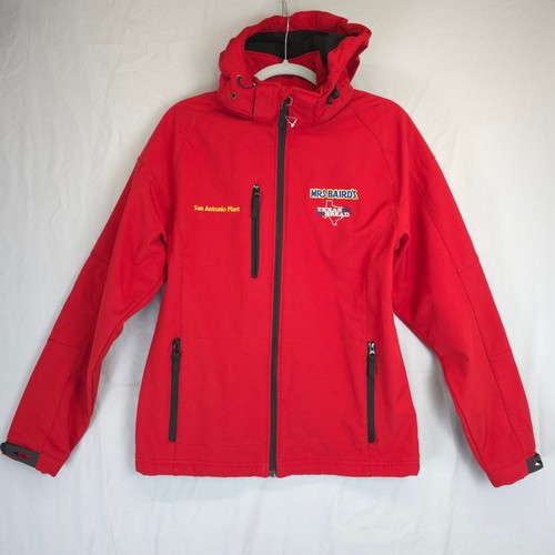Bimbo Bakeries Mrs. Bairds Texas Bread Softshell Hooded Jacket S Embroidery