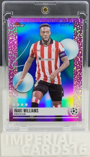 2025-26 Topps Finest UEFA CC #244 Inaki Williams Blue Uncommon /150 Madrid
