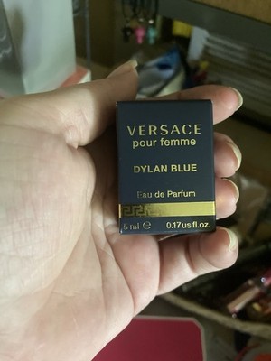 Versace Dylan Blue Perfume Mini Pour Femme EDP Splash 0.17 oz New In Box