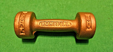 VTG YORK BARBELL COMPANY Mini Cast Iron Salesman Sample Advertising Paperweight