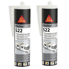 Sikaflex®-522 white sealant C124 - 300ml 2 UNITS NEW.