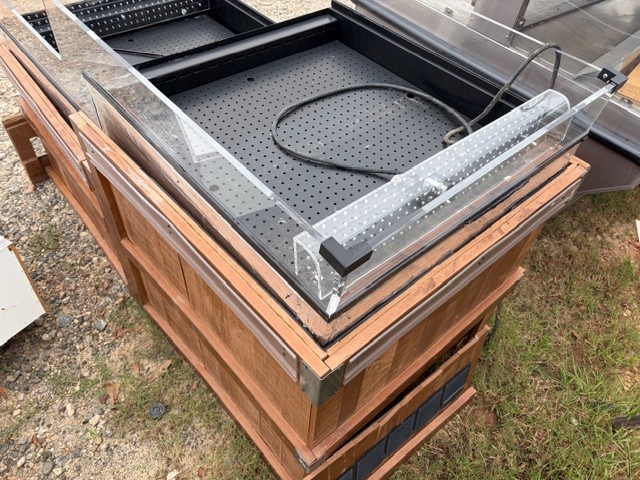 JSI Brown Fresh Produce Refrigerator Orchard Bin Display Merchandiser Cooler