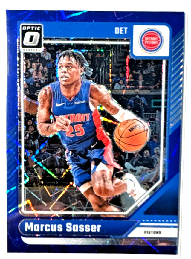2024-25 Panini Donruss Optic - Marcus Sasser #202 Blue Velocity Prizm