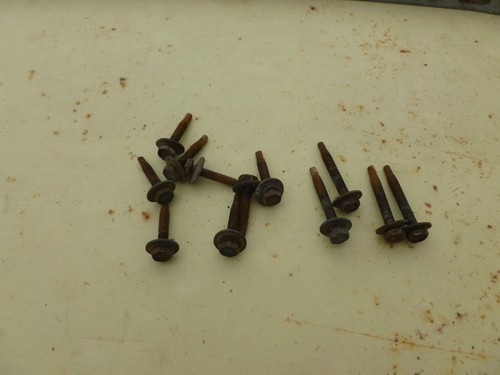 1967 1968 Mustang Convertible Folding Top Tack Strip Clean w 12 OEM Screws 67 68 - Picture 8 of 8
