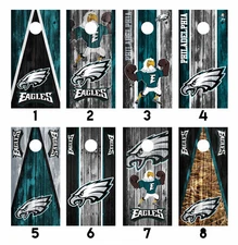Philadelphia Eagles Cornhole Wrap Skin Decal Vinyl Sticker MANY DESIGNS SK26