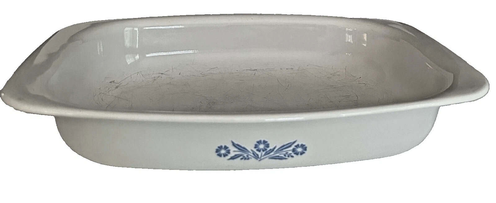 Vintage CORNING WARE Roaster Blue Cornflower P-21 Dimensions 15x10x2.5