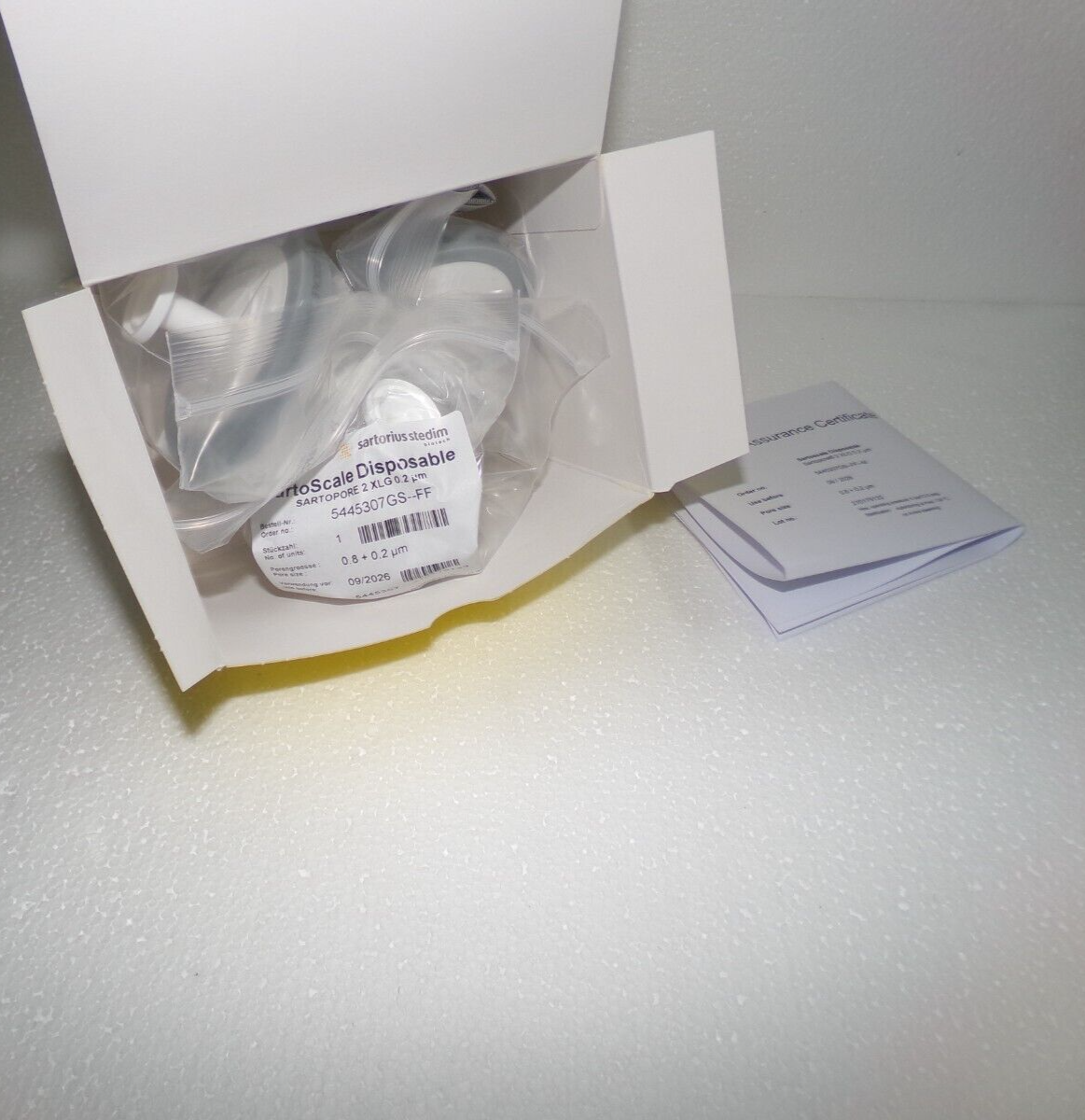 Sartorius 5445307GSFFM Sartopore 2 XLG 0.2uM SartoScale Filters X3