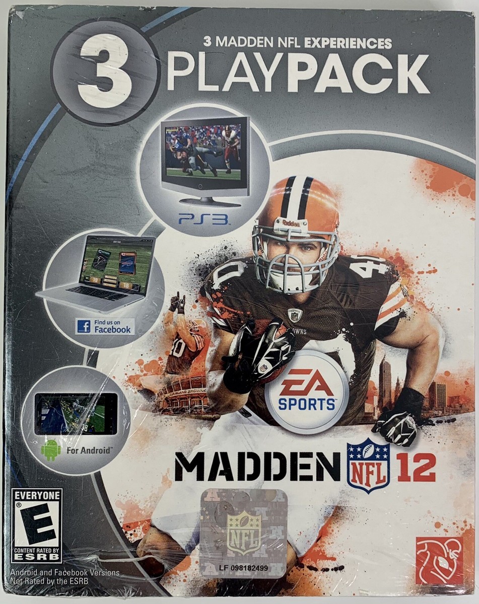 Sealed New Madden 12 Play Pack 3 PlayStation 3 PC Android Madden