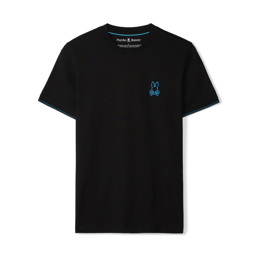 NEW* Men Psycho Bunny Stanwood Fashion Tee BLACK (B6U844D200