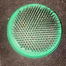 Large Vintage Flower Frog Metal Spike Round