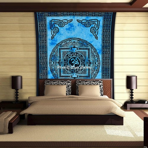 Twin Size Mandala Bedding Bed Cover Tapestry Hippie Bohemian Wall Hanging Throw - Picture 18 of 31