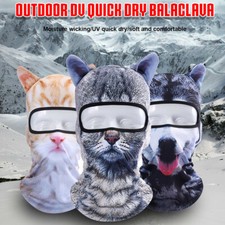 3D Animal Ears Balaclava Winter Warmer Face Mask for Ski Halloween Christmas Hat