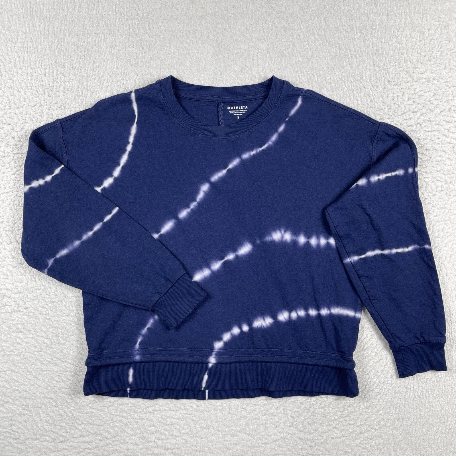 athleta sundown 2.0 tie dye pullover athleisure sweatshirt