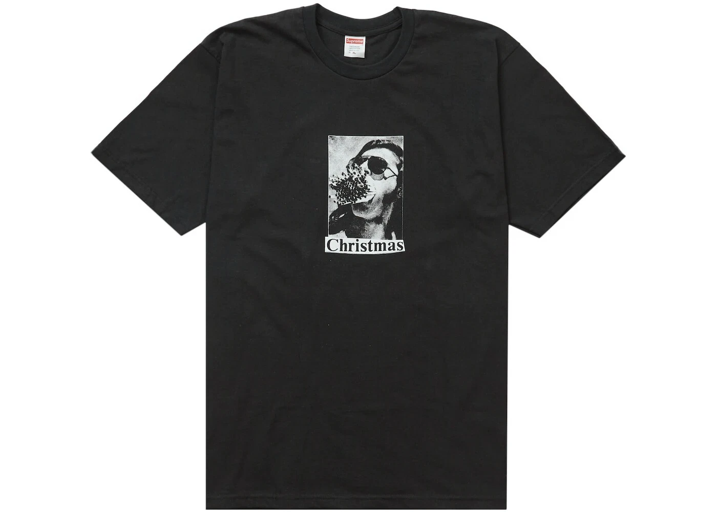 T shirt Supreme Cigarette, Noir, Taille Large (L), FW22 Christmas Tee, DEADSTOCK