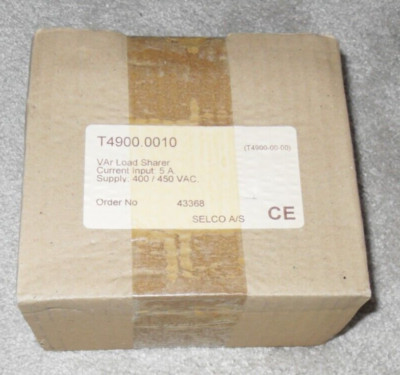 Selco T4900 VAr Load Sharer T4900-0010 Stromeingang 5A Versorgung 400/450VAC