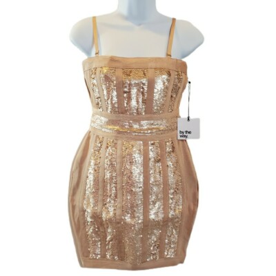 by the way - Shaya Sequin Bandage Strapless Party Bodycon Mini Dress Nude SZ XS | eBay by the way - Shaya Sequin Bandage Strapless Party Bodycon Mini Dress Nude SZ XS | eBay