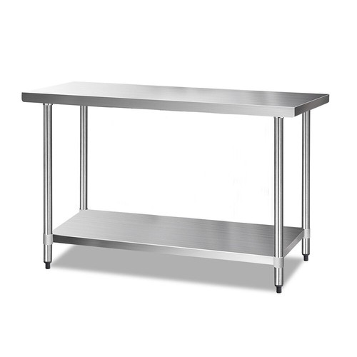 Cefito Stainless Steel Kitchen Benches Work Bench Food Prep Table 1524x610mm 430 - Picture 10 of 10