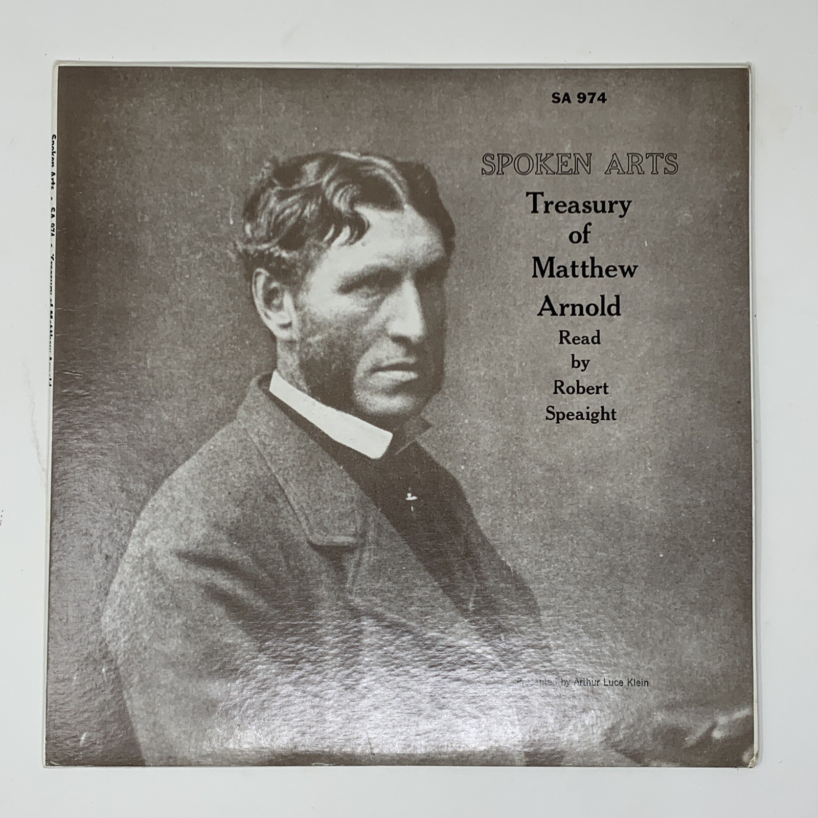 RARE Spoken Arts Treasury Matthew Arnold Vinyl Album Library of