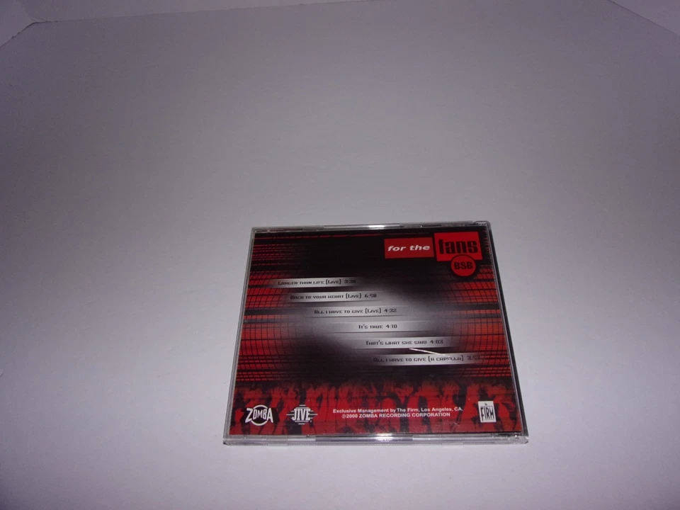 Backstreet Boys For The Fans CD 1 (Zomba 2000) Live Concert Performances Foto 3 de 3