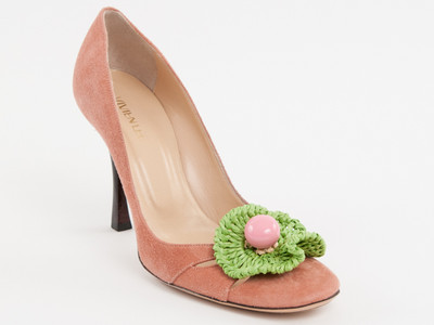 New Vivien Lee Pink Suede Leather Made in Italy Shoes Size 38 US 8