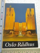 Postcard Oslo Rådhus in Norway