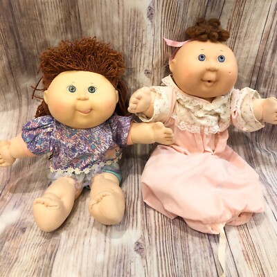 Lot 1990 1992 Hasbro First Edition Cabbage Patch Kid Doll Crimp & Curl Baby