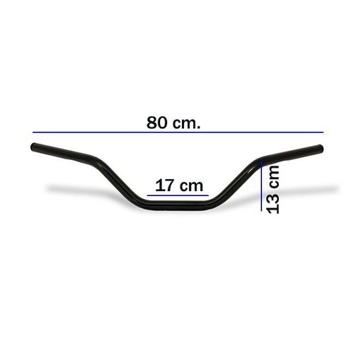 Manubrio 1" Moto Harley Davidson XLX STYLE Sportster colore nero lucido - Foto 2 di 2