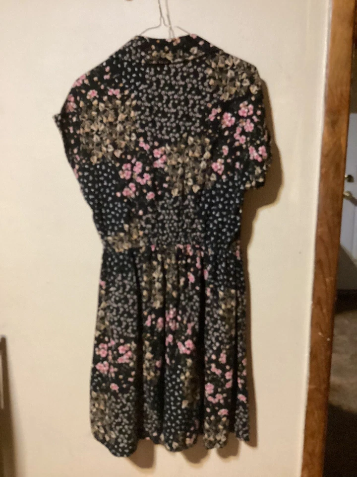 Vestido camisero floral de algodón Bebop para mujer talla M Foto 4 de 4