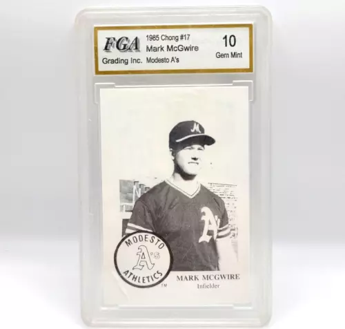 Mark McGwire 1985 Chong Modesto A's Graded Gem Mint 10
