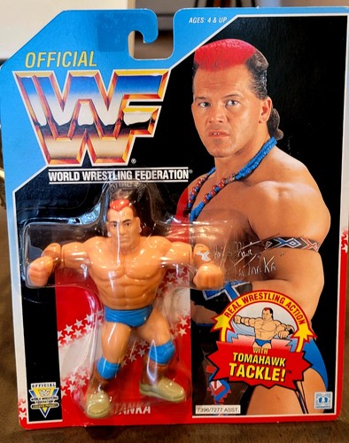 Vintage WWF Hasbro Tatanka Wrestling Figure WWE MO...