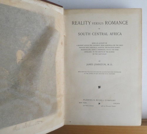 Reality vs Romance in South Central Africa 1893 Johnston Exploration Hunting Map - Picture 3 of 10