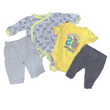 Baby Boy Bodysuit, Pants  Pajamas Bundle Size 0-3 Months